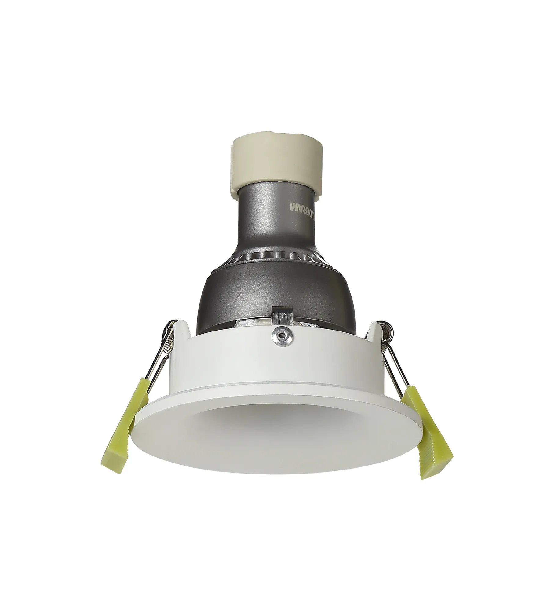 Bruve GU10 Recessed Round Matt White IP65 Downlighter, Cut-Out 68mm DX200400  Dlux Bruve IP65